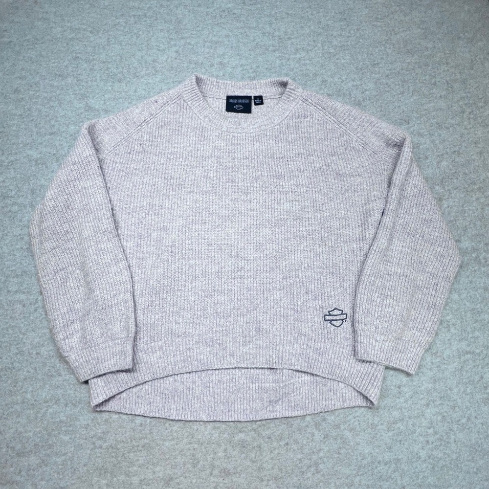 Harley-Davidson Sweater Womens Medium Pink Excellent Logo High-Low 96424-23VW